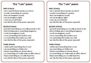 The i am poem