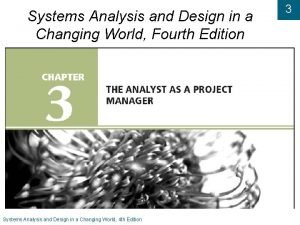 Gantt chart system analysis and design