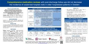 Comprehensive medication reviews with postdischarge followups did not