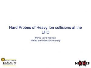 Hard Probes of Heavy Ion collisions at the