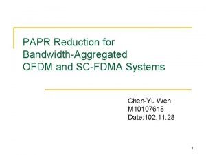 PAPR Reduction for BandwidthAggregated OFDM and SCFDMA Systems