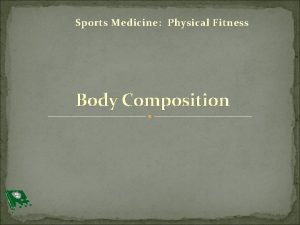 Sports Medicine Physical Fitness Body Composition Bellwork Write