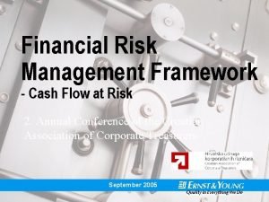 Cashflow risk management
