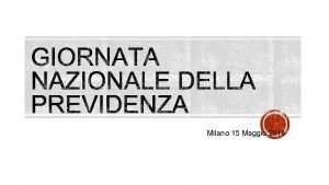 Milano 15 Maggio 2014 Ai dipendenti pubblici non