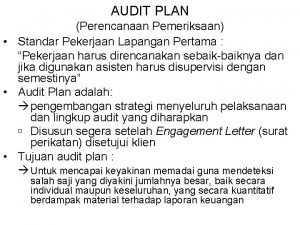 Isi audit plan