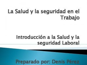 Definicion de salud laboral