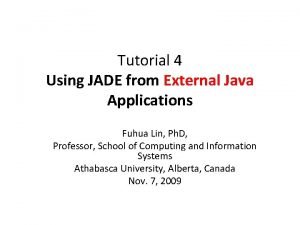 Java jade tutorial