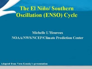 Enso cycle Enso cycle