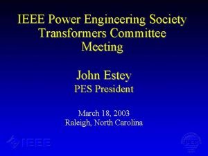 Ieee transformers committee
