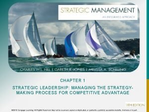 CHAPTER 1 STRATEGIC LEADERSHIP MANAGING THE STRATEGYMAKING PROCESS