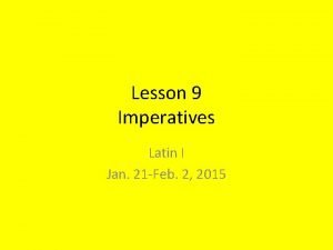 Negative imperatives latin