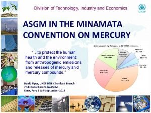 ASGM IN THE MINAMATA CONVENTION ON MERCURY to