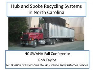 Hub and Spoke Recycling Systems in North Carolina