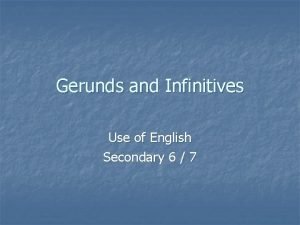Infinitive bare infinitive