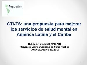 CTITS una propuesta para mejorar los servicios de