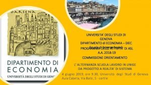 Universita economia genova