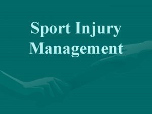 Flipchart on safety practices and sports injury management