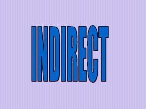 Review Direct objects The direct object is the