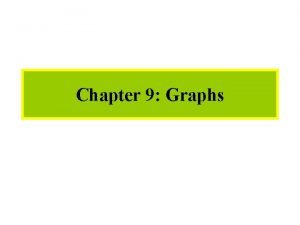 Chapter 9 Graphs 372021 1 1 Graph 2