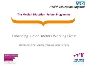Medical education reform programme