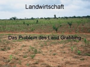 Landwirtschaft Das Problem des Land Grabbing 2 Das