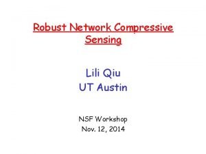 Lili qiu ut austin