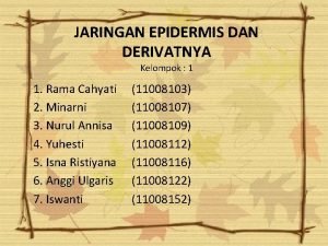 Epidermis dan derivatnya