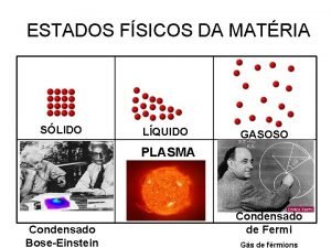 Sólido líquido e gasoso