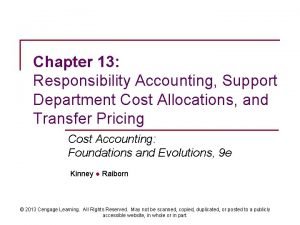 Limitations of responsibility accounting ppt