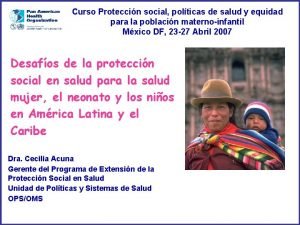 Curso Proteccin social polticas de salud y equidad