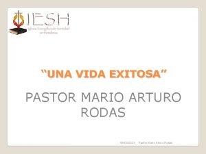 La vida exitosa el pastor