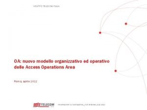Oa telecom italia