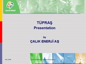 TPRA Presentation by ALIK ENERJ A May 2005