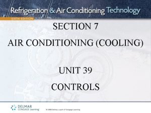 SECTION 7 AIR CONDITIONING COOLING UNIT 39 CONTROLS