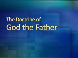 Doctrine of god the father