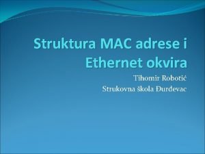 Mac address format