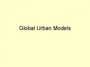 Latin america urban model