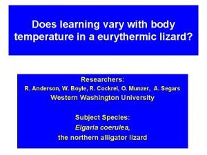 Does learning vary with body temperature in a