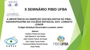 Pibid ufba