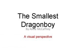 The Smallest Dragonboy By Anne Mc Caffrey A