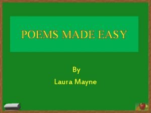 Poetry made easy