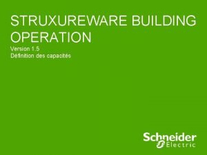 Struxureware building operation