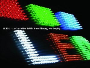 11 12 11 13 Crystalline Solids Band Theory