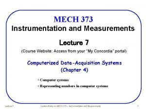 Specialized measurements
