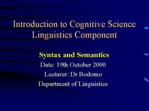 Differences between morphology and syntax