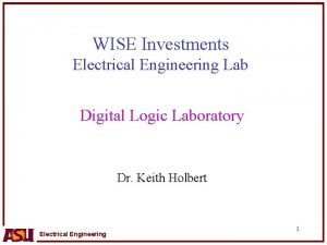 WISE Investments Electrical Engineering Lab Digital Logic Laboratory