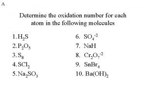 How to calculate oxidation number