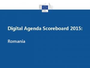 Digital agenda scoreboard