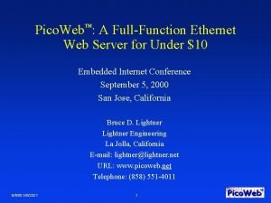 Pico web server