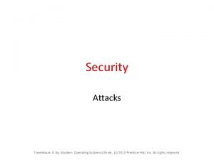 Security Attacks Tanenbaum Bo Modern Operating Systems 4